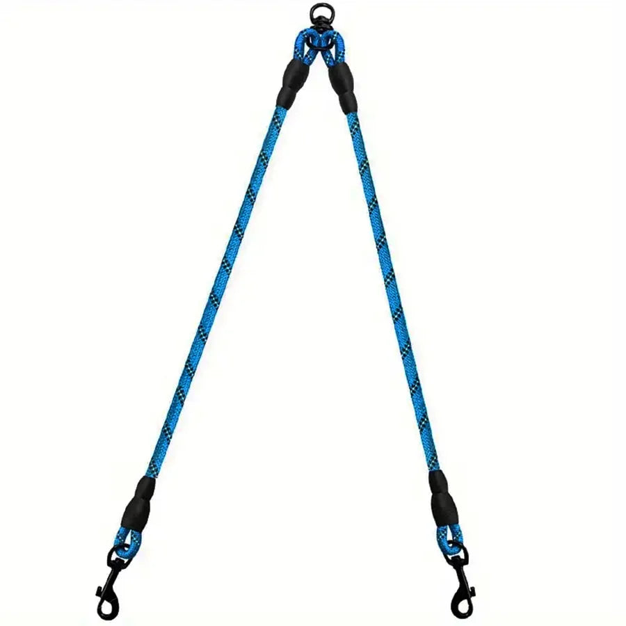 the TANGLELESS TWIN LEASH - Dual Dog Leash - 360 Swivel No Tangle Walking Leash for Small Dogs - Double the Fun and Safety on Walks