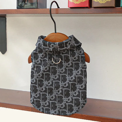 Pet Clothing Dog Autumn and Winter Denim JeanThickened Windproof Coat Puppy Costume For Small Medium Dogs Pet Jacket Wholesale