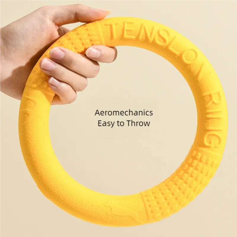 Dog Ring Toys Indestructible Chewing Flying Floating Training Tools Fetch for Small Medium Large Dogs Throwing Catching Flying