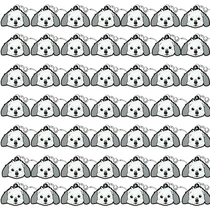 50PCS Cute Animal Keychain knife Ducks Dogs Cats Keyring for Women Men Kids Handbag Cool Car Key Accessories Friends Key Gifts