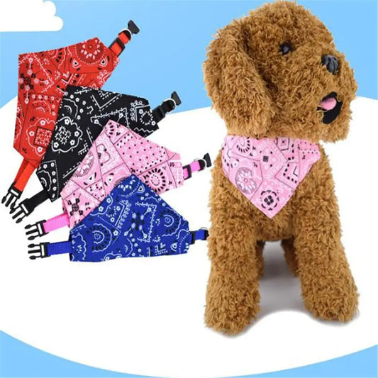 Adjustable Pet Puppy Cat Scarf For Cat Small Medium Large Dogs Bandana Collar Birthday Party Dress Up Pet Accessories