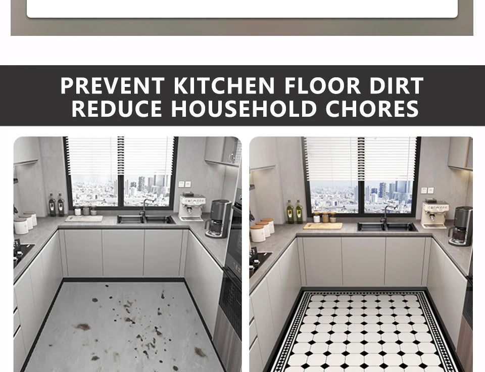 Pet Feeding Mat Waterproof Pvc Leather Carpet Cat Dog Anti-urine Floor Mats Pink Plaid Sweet Home Decoration Rug for Kitchen