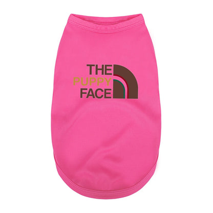 the PUPPY FACE - Dogs Shirt Vest Clothes, Cotton Fashion Summer Puppy, York/Frenchie/French Bulldog/Chihuahua, Small/Medium Breeds Costume T-Shirt