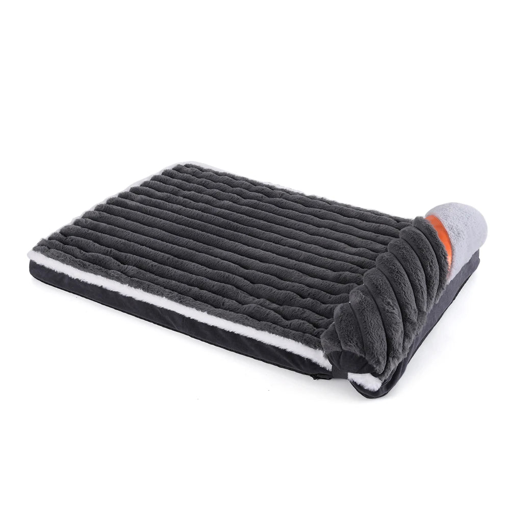 Elastic Small Cat Kennel Cushion Comfortable Large Cat Bed All Seasons Warm Medium Dog Sofa Mat Soft Puppy Kennel with Pillow