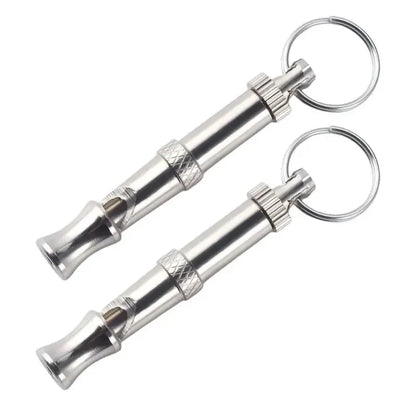 1/2Pcs Dog Whistle To Stop Barking, Adjustable Sound Pitch Dog Whistle With Keychain, Professional Recall Pet Puppy Cat Dog