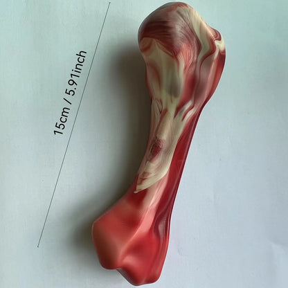 Silicone dog bite toy, natural rubber non-toxic, suitable for strong biting dogs, interactive cleaning of teeth bones,