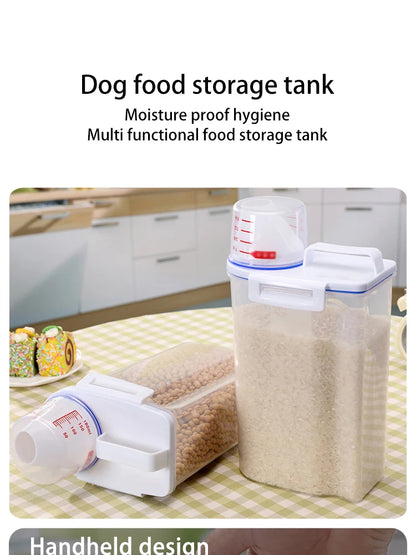 New Premium Pet Food Storage Container Large Capacity With Airtight Seal - Durable  Easy Clean & Stylish Design For Dogs & Cats