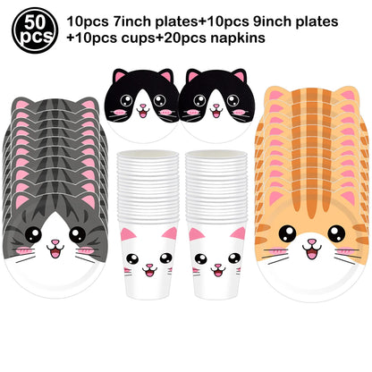 20pcs Cartoon Dog Disposable Napkins Dog Decoration Paw Prints Dog Themed Kids Birthday Party Baby Bath Decoration Supplies