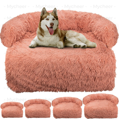 Washable blanket Sofa cover Large dog bed Sofa plush dog pet House sofa cushion plush warm kennel pet cat puppy cushion