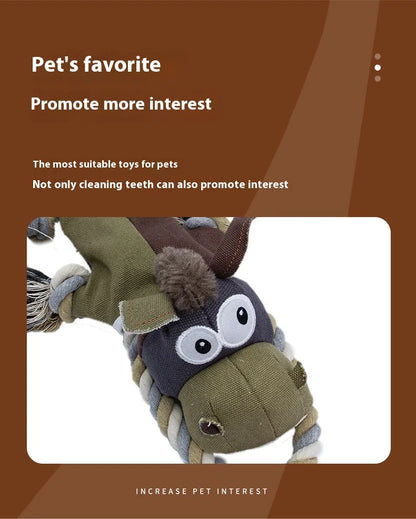 New Sell Well Plush Dog Toy Animals Shape Bite Resistant Squeaky Toys Corduroy Dog Toys For Small Large Dogs Puppy Pets Toys