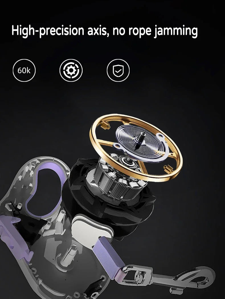 the LUMILEAD LED LEASH - LED Retractable Dog Leash with Light for Puppies/Small/Medium/Big Dogs/Cats, Pet Harness Straps Collar Accessories, 3m 5m Roulette