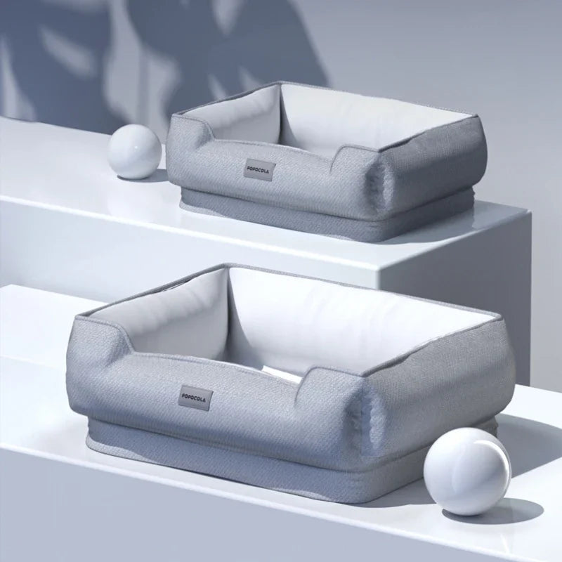 Natural Latex Pet Bed Winter Warm Dog Nest Removable Pet Sleeping Mat Anti-Mite and Antibacterial Cat Bed Soft Foam Pet Mattress