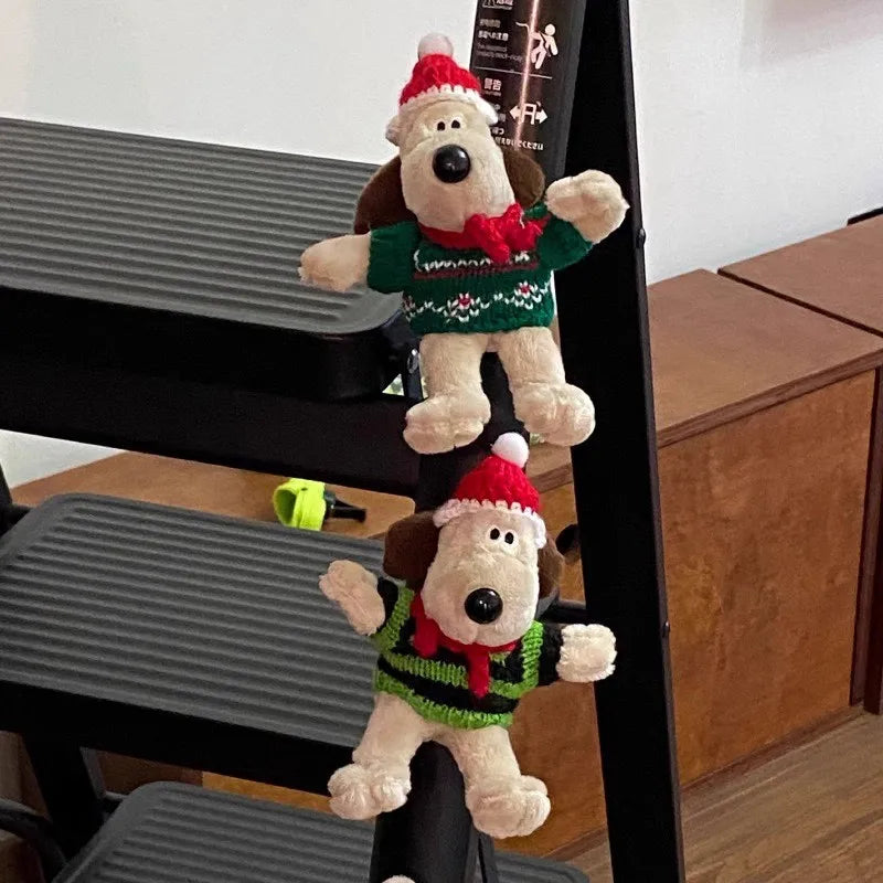 13cm-15cm Christmas Hat Puppy Refrigerator Magnet Sticker Photo Message Board Stickers Cartoon Cute Soft Magnet Home Deco