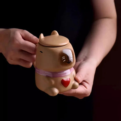 2025 New Ceramic Water Dolphin Cup Capybara Mug Home Breakfast Milk Coffee Mug Cartoon Creative Modeling Cups