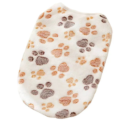 Printed Clothing for Small Cats Dogs Warm Soft Fleece Costume Clothes Outfits Pet Dog Cat Coat Jackets