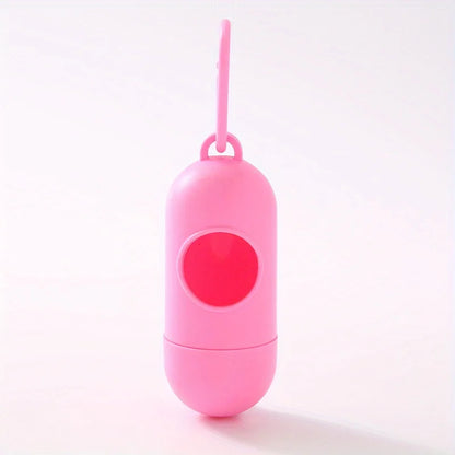 the CAPSULE CLEAN BAG HOLDER - Pill Shaped Poop Bags Dispenser, Garbage Holder Dispenser, Pet Supplies For Dogs, Collars And Leashes