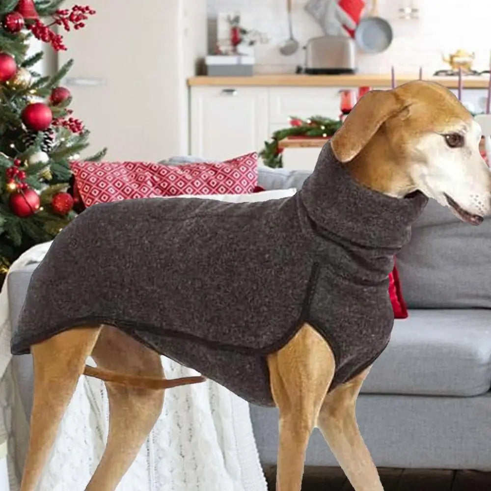 Winter warm Whippet Vest Italian Greyhoundes Clothes Turtleneck Dog Clothes Soft Fleece Clothes Coat Outfit For Medium Large dog