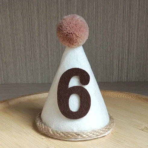 강아지 모자 Pet Birthday Hat Dog Hat Non-woven Fabric Number Hats Headband Felt Digital Birthday Celebration Hat Шапка Для Собак