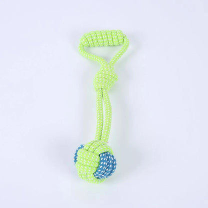 4PCS Pet Supplies Bite-Resistant Cotton Rope Toy Cat And Dog Teeth Cleaning Knot Ball Toy Set