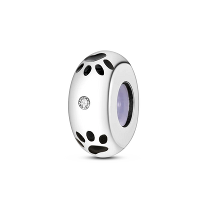 Dog Pet Charms 925 Silver Doggy Paw French Bulldog Bones Beads fit Original Bracelet DIY Fine Jewelry