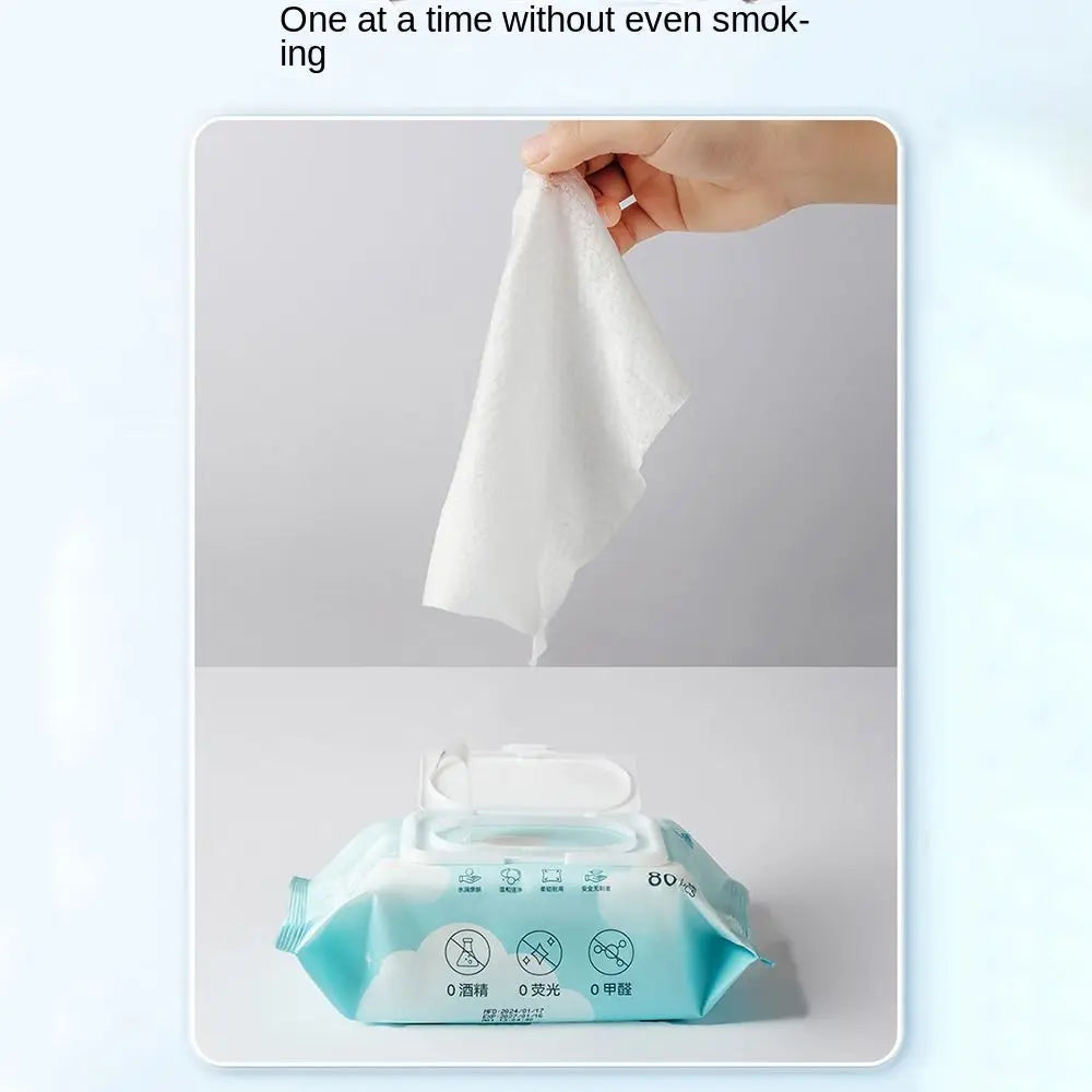 the PET WIPES - 80Pcs/Pack Pet Wipes, Pet Eye and Ear Wipes for Wiping Pets, Dog/Cat Pure Water Wet Pet No-Rinse Tear Stain Removal Cleaning