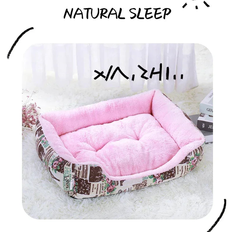 2023 Winter Warm Plush Dog Bed Mat Kennel Soft Fleece Dog Puppy Pet Supplies Nest For Small Medium Dogs House Waterproof Cloth