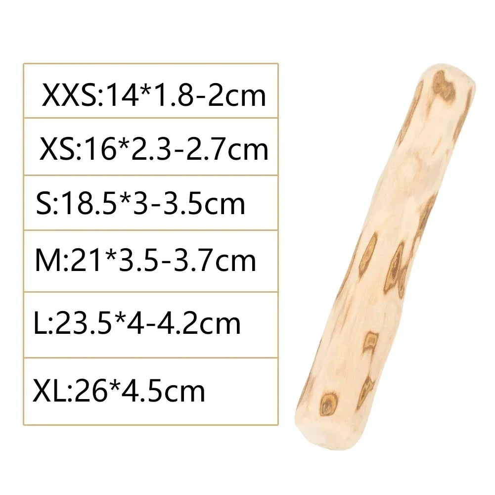 Durable Coffee Wood Chew Stick for Dogs - Natural Anxiety Relief & Teeth Cleaning Pet Toy