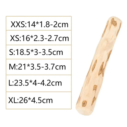 Durable Coffee Wood Chew Stick for Dogs - Natural Anxiety Relief & Teeth Cleaning Pet Toy
