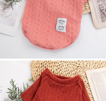 Winter Dog Clothes For Small Dog Designer Luxury Jersey Wool Dog Sweater For Chihuahua York Bulldog Sphynx Cat Knitting Clothing