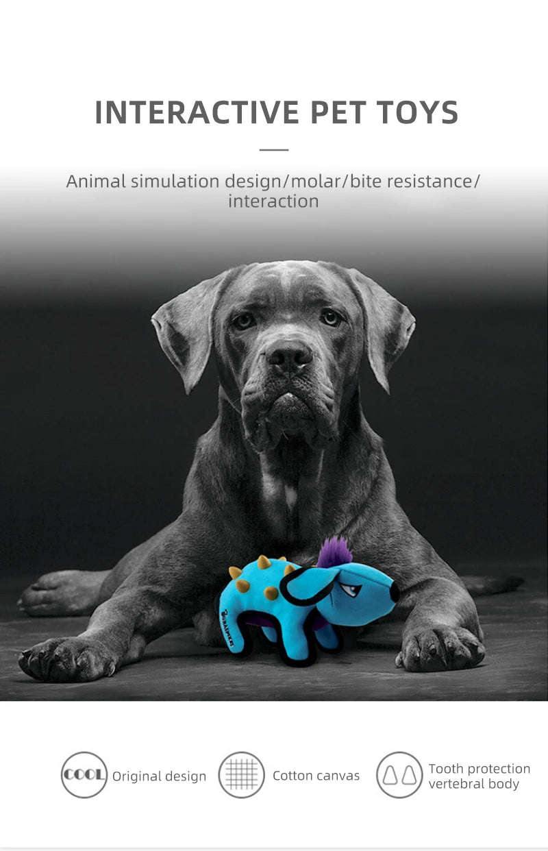 GiGwi Dog Toys Canvas Combined Material Bite-resistant Interactive Toy For Dog Molar Training Pet Supplies Aggressive Chewers