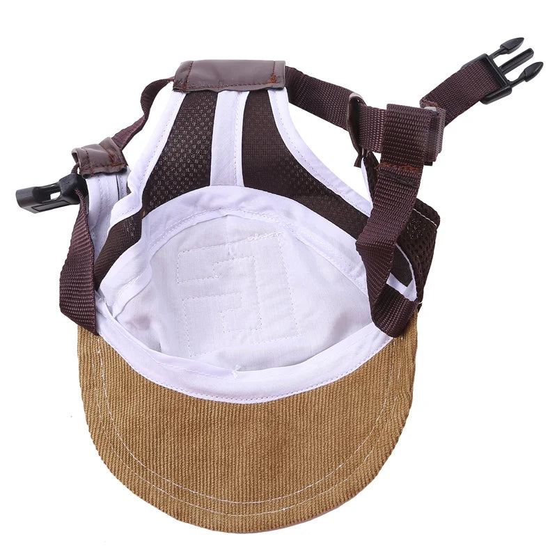 the GOOD BOY BALLCAP - Dog Hat, Dog Sunscreen Hat, Baseball Cap, Outdoor Sports Hat with Ear Holes, Adjustable Pet Hat for Small, Medium and Large Dogs