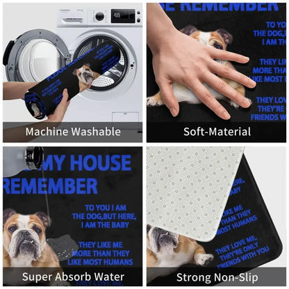 Beagle Dog Doormat Non-Slip Kitchen Bath Mat Living Room Door Floor Entrance Carpet Rug