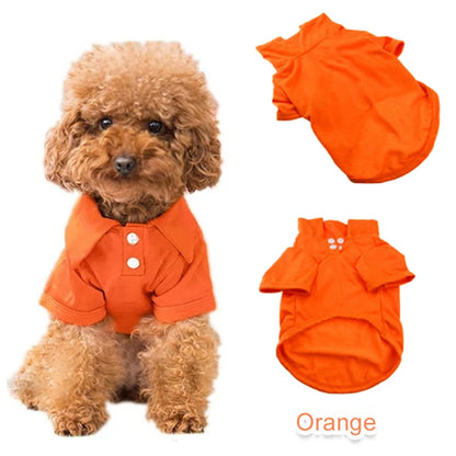 the CANDYPAW COOL TEE - Summer Pet Vest, 6 Candy Color Shirts, Puppy Breathable Solid Polo-Shirts, Chihuahua/Yorkie Fashion Vests, Dog Costume, Pet Clothing