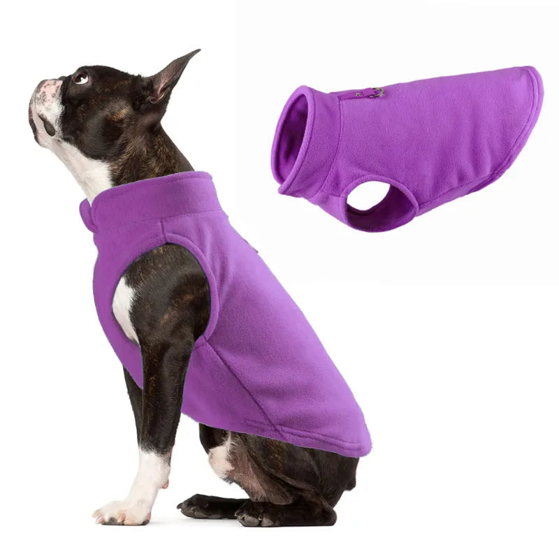 Winter Warm Fleece Dogs Clothes Chihuahua Coat Pet Jacket Vest with D-Ring French Bulldog Apparel Puppy Clothing York Costume