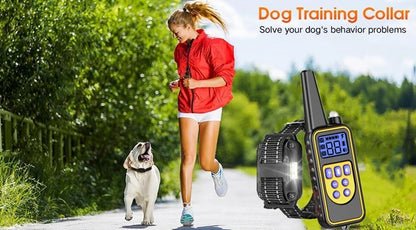 the POWERPET COMMAND PRO - VIP Electric Dog Training Collar, Waterproof Dog Bark Collar, Pet with Remote Control Rechargeable Anti-Barking Device Equipment