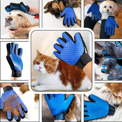 Pet Hair Remover Shower Gloves Puppy Cats Bath Brush Cleaning Silicone Comb Glove Massage Grooming Dogs Supplies