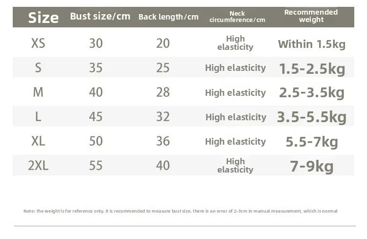 Four Seasons NewinsJapanese and Korean Style Thermal Pet Dog Cat Clothes Teddy Bichon Pulling Vest Wholesale