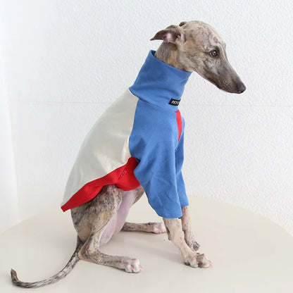 8colors Italian Greyhound Hound Two-Legged Clothes Fashionable Multicolor Soft Comfortable Elastic Fashion Patchwork Dog Clothes