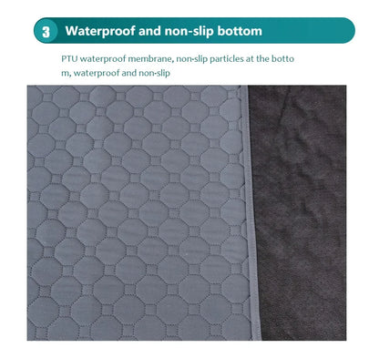 Dog Pee Pad Blanket Reusable Absorbent Diaper Washable Puppy Training Pad Pet Bed Urine Mat for Pet Car Seat Cover Pet Supplies