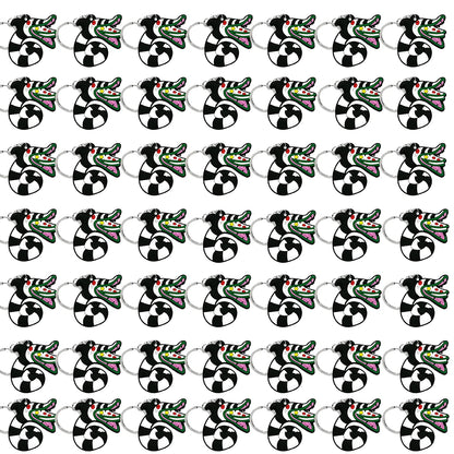 50PCS Cute Animal Keychain knife Ducks Dogs Cats Keyring for Women Men Kids Handbag Cool Car Key Accessories Friends Key Gifts