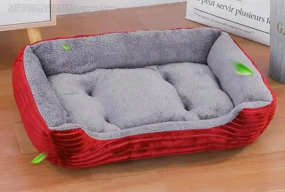 Autumn And Winter Warm Pet Dog Cat Universal Beds Soft Cushion Couch Bed for for Small Medium Dog Plush Cozy Puppy Nest Mat Pad
