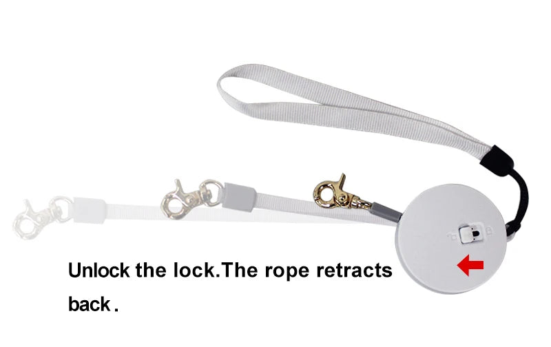 the FREESTRIDE RETRACTABLE LEASH - Retractable 2M Dog Leash, Automatic Freely Dog/Puppy/Cat Traction Rope, Belt Dog Leash