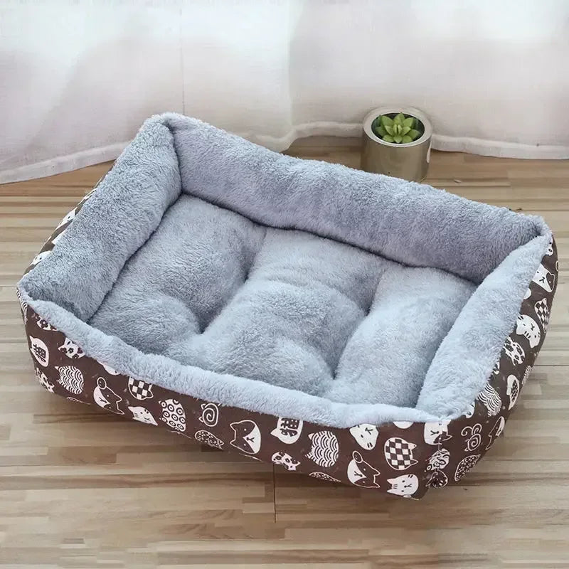 2023 Winter Warm Plush Dog Bed Mat Kennel Soft Fleece Dog Puppy Pet Supplies Nest For Small Medium Dogs House Waterproof Cloth