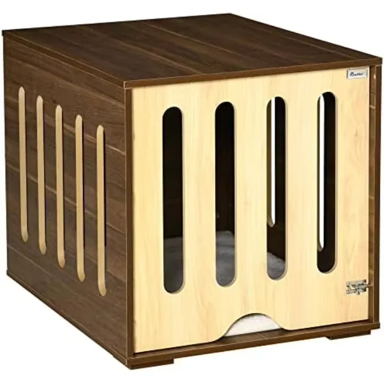 Custom Manufacture Modern Decorative Wood Villa Pet Cage Houses Furniture Corner Crate Dog Sleeping House For Small Medium Dog