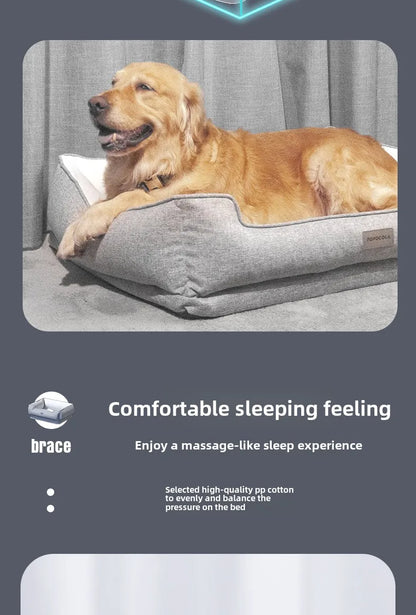 Natural Latex Pet Bed Winter Warm Dog Nest Removable Pet Sleeping Mat Anti-Mite and Antibacterial Cat Bed Soft Foam Pet Mattress