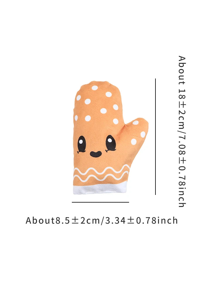 Afternoon tea dessert series sound plush dog toys containing loud paper tape BB called interactive play pet supplies