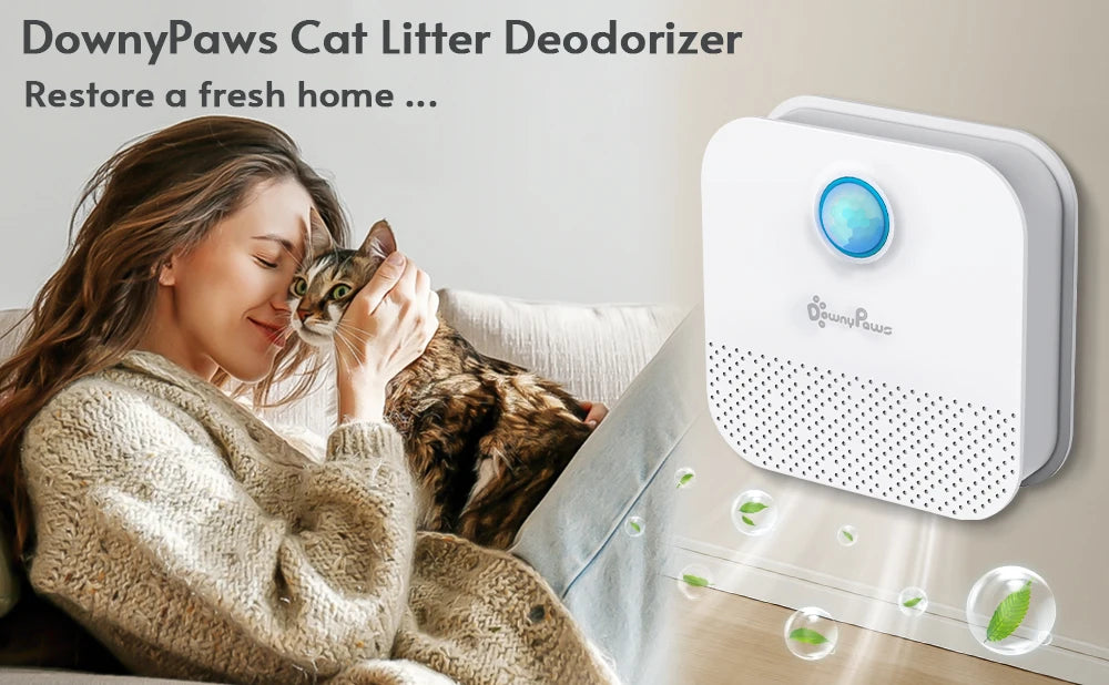 the PURIFIER - Downy Paws 4000mAh Smart Cat/Dog Odor Purifier, Cat Litter Box Deodorizer, Pet Toilet Air Purifier, Dog/Cat Litter Deodorant
