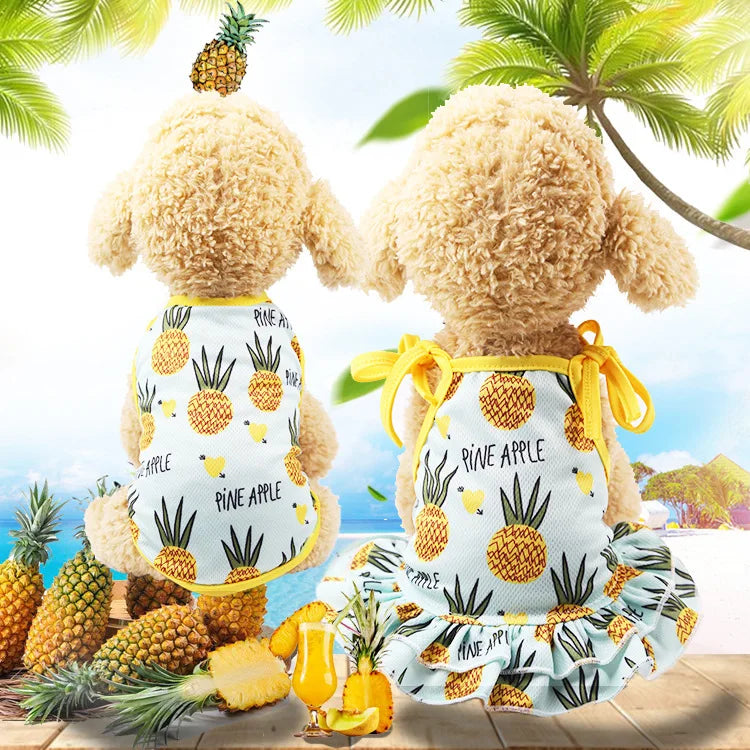 Puppy Kitten Dog Cat Pet Cartoon Spring Summer Autumn Cotton Clothes Clothing Vests Coats Jackets Shirt Dresses Costume