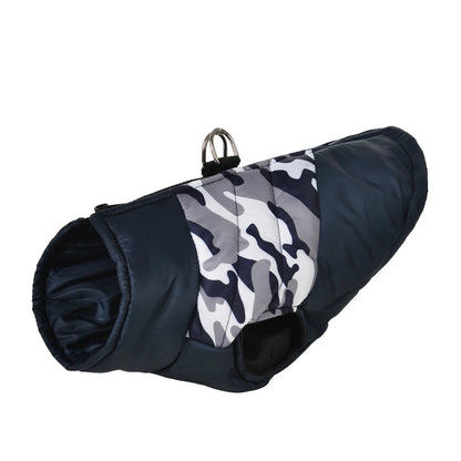 Warm Dog Clothes For Small Medium Dogs Outdoor Windproof Waterproof With Zipper Pet Camouflage Jacket French Bulldog Outfits