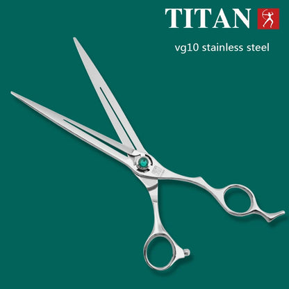 TITAN 7.0 7.5 inch professional  grooming scissors pet tools dog cut machine pet grooming Scissors